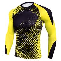 Koszulka uciskowa z długim rękawem mężczyźni szybkie suche siłownia T Shirt Fitness Sport koszula mężczyzna Rashgard siłownia trening rajstopy dla mężczyzn